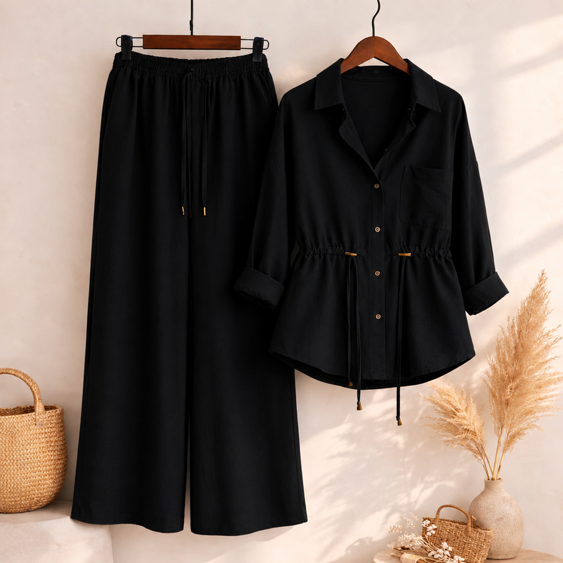 Luxe Breeze Two-Piece Co-Ord Set