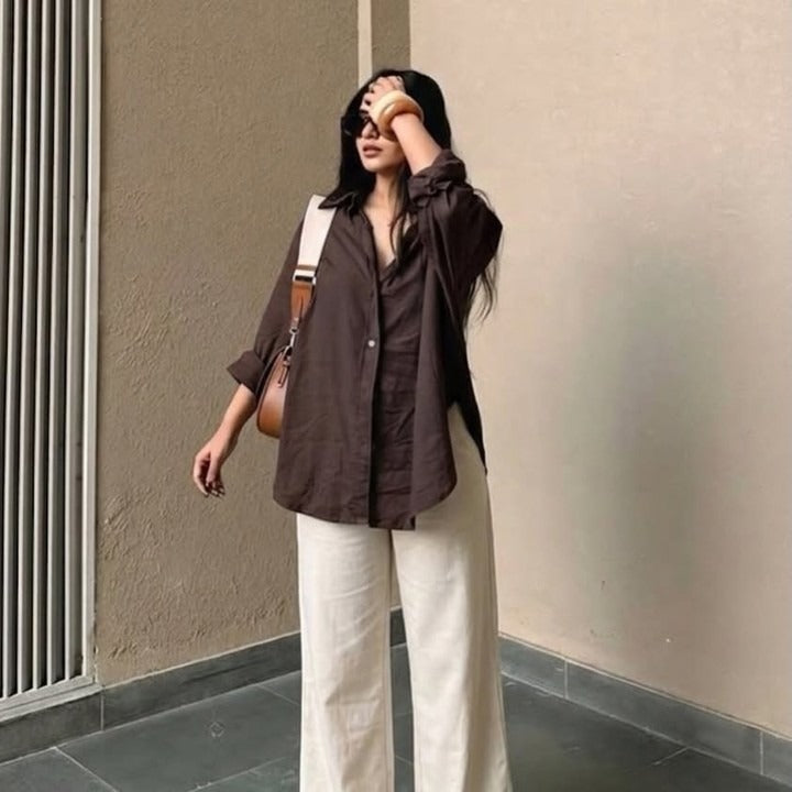 Brown Linen Co-Ord Set | Effortless Chic