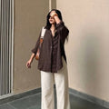 Brown Linen Co-Ord Set | Effortless Chic