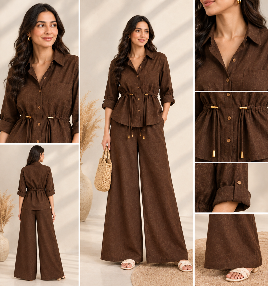 Luxe Breeze Two-Piece Co-Ord Set